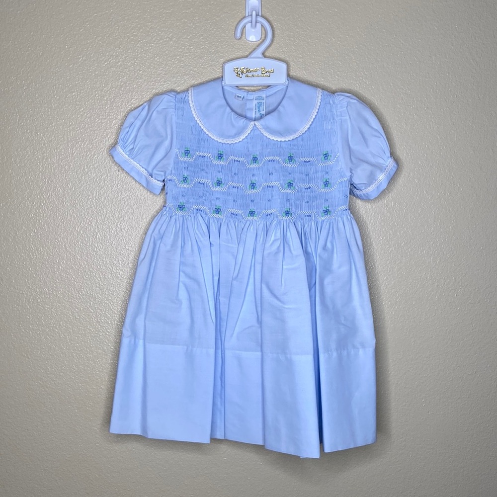 Feltman Brothers 2T Blue Dress | smocked | NWT